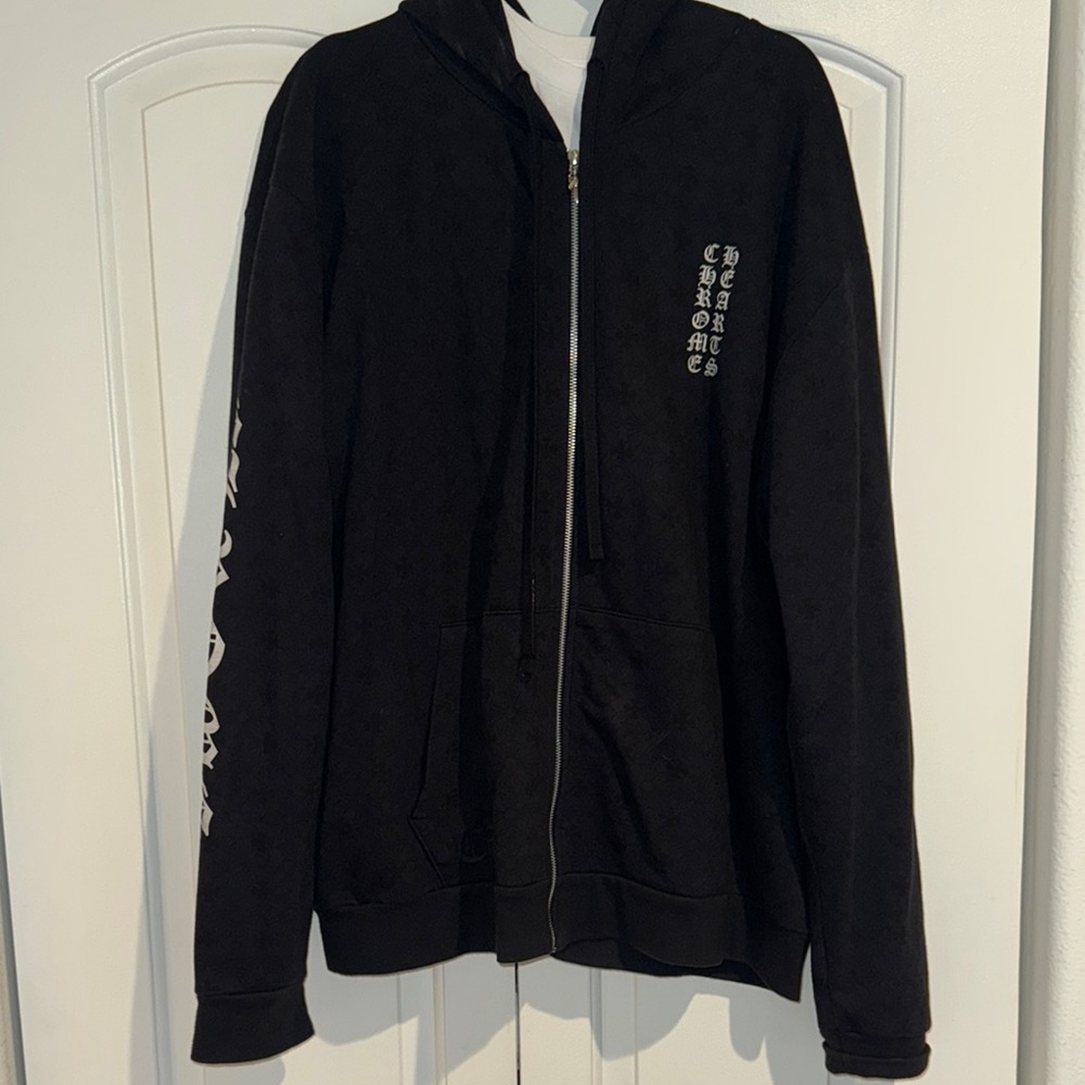 Black Chrome Hearts Hoodie Jacket